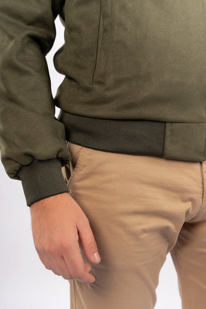 OLIVE SUEDE URBAN JACKET