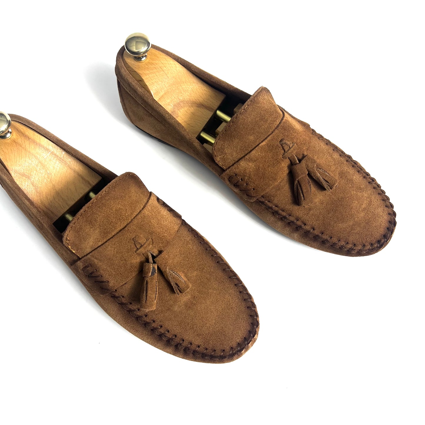 Havana Suede Tassels Moccasin