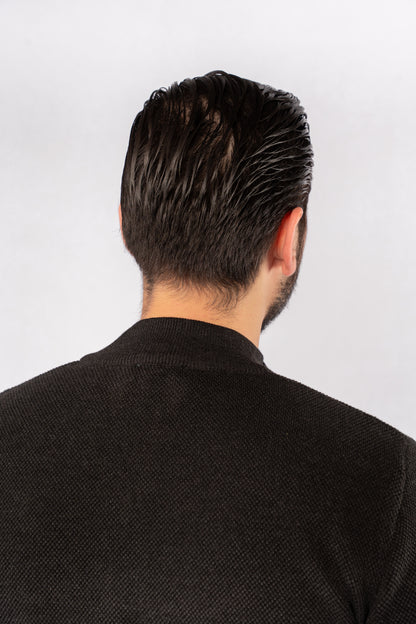 DARK GREY HIGHNECK ZIPPER