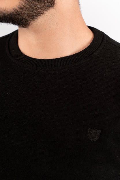 BLACK SELANIK ROUNDNECK SWEATER