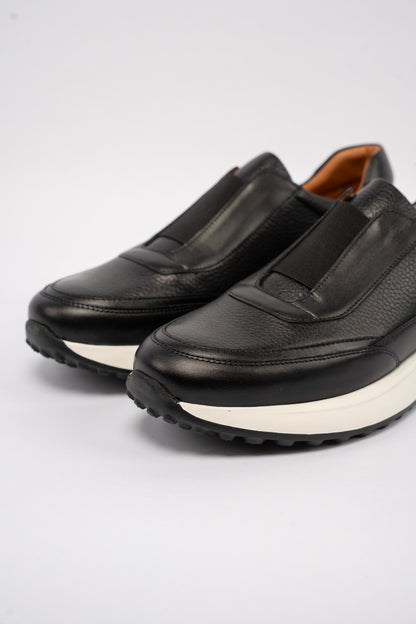 BLACK TIMELESS ELASTIC SNEAKER