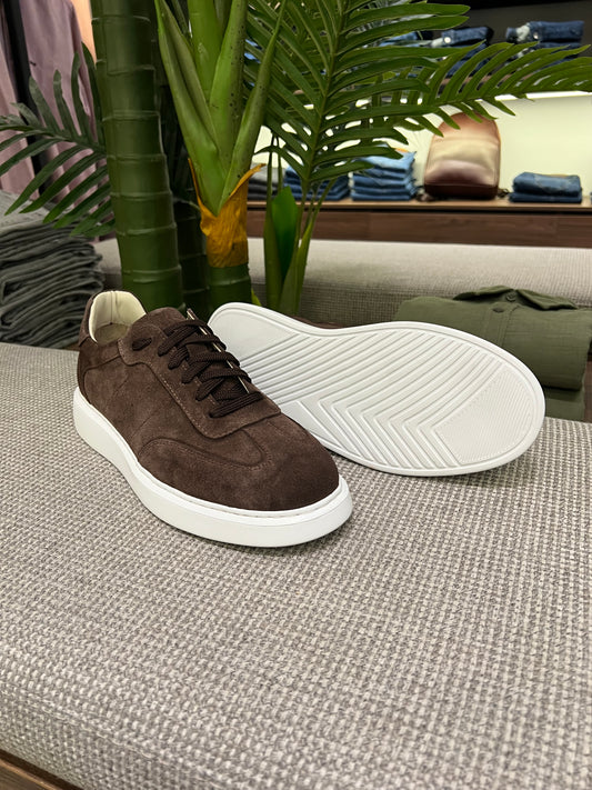 BROWN CASUAL SUEDE SNEAKER