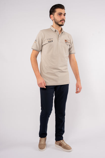 GREY BEIGE VINTAGE POLO