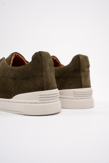 OLIVE TRIPLE X ELASTIC SNEAKER
