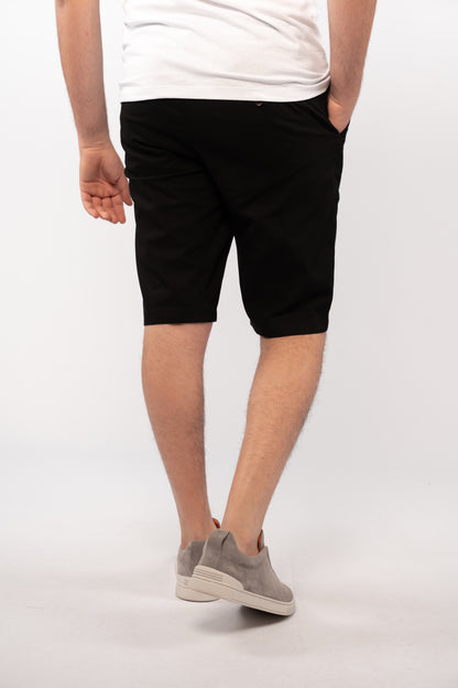 BLACK LINEN SHORT