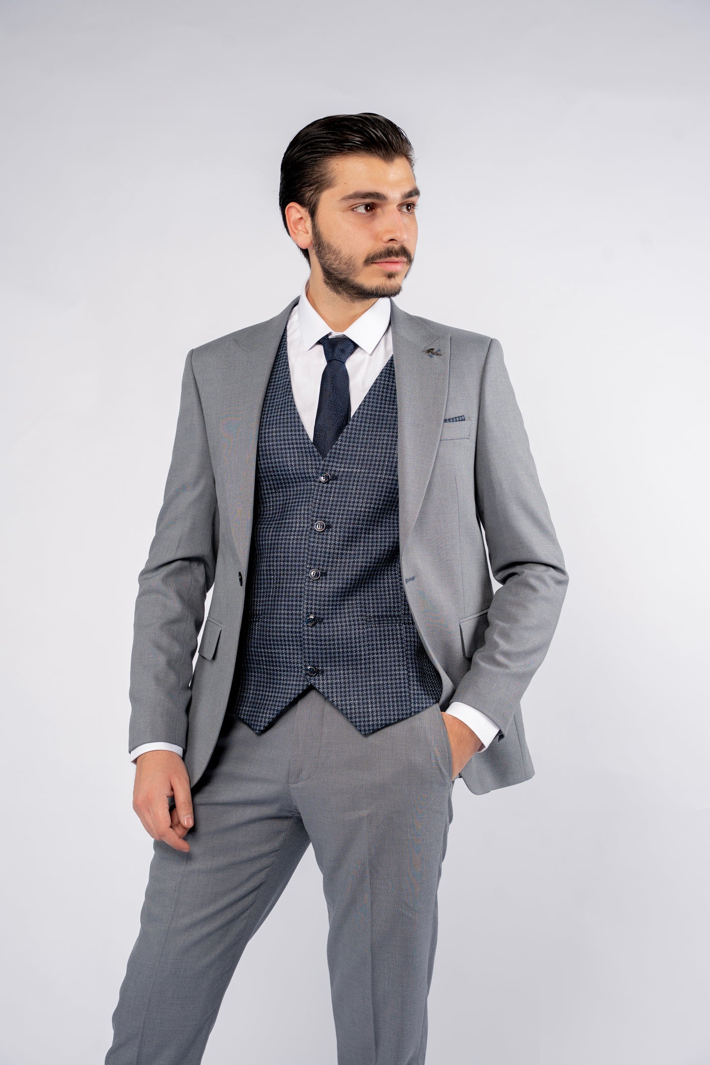 BLUE DENIM SINGLE BREASTED SUIT