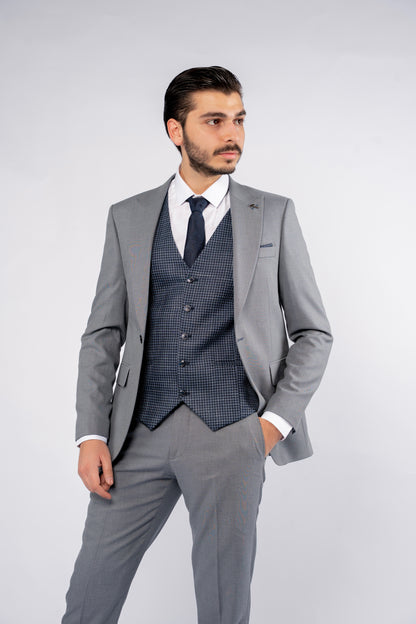 BLUE DENIM SINGLE BREASTED SUIT