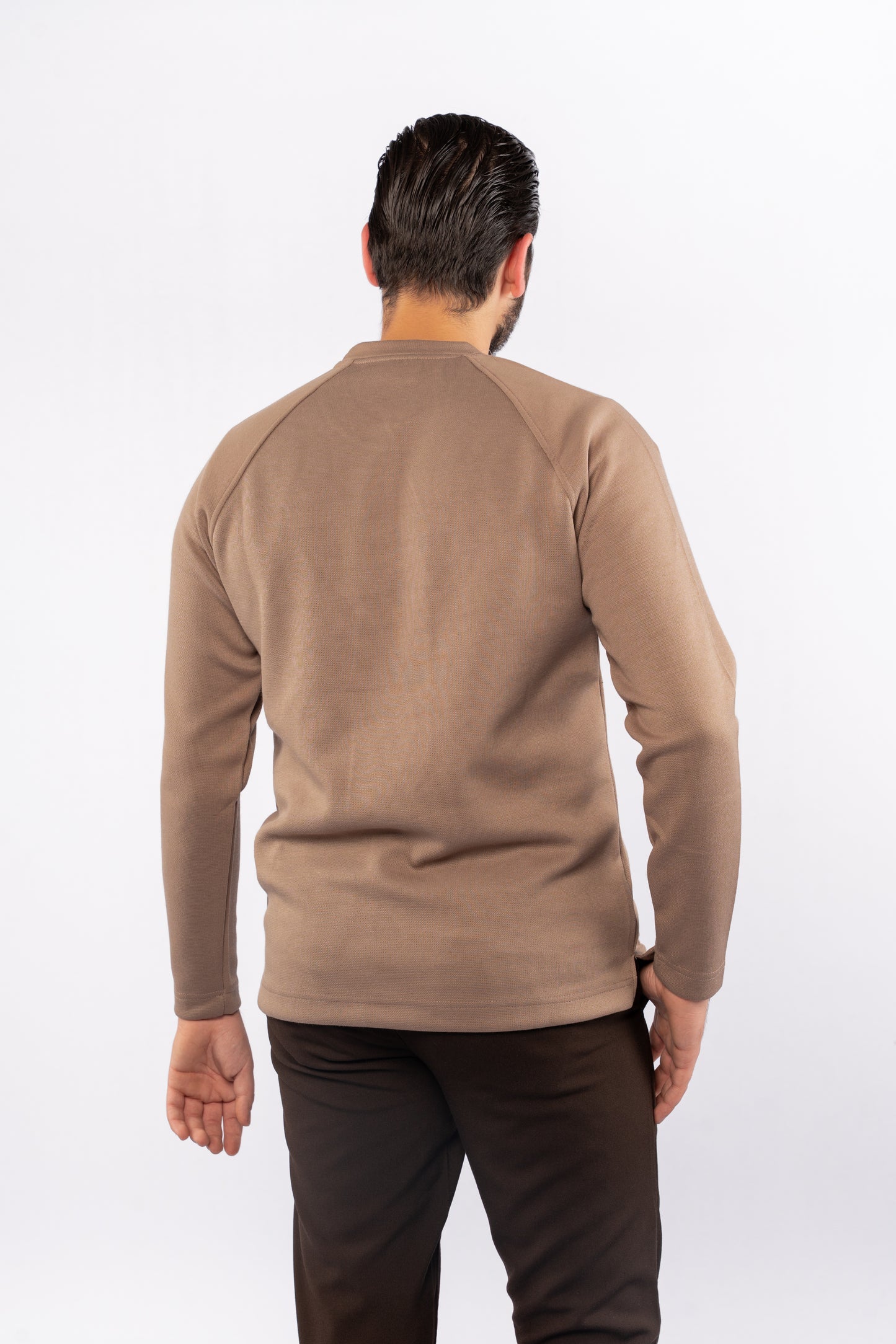 DARK BEIGE CASUAL SWEATER