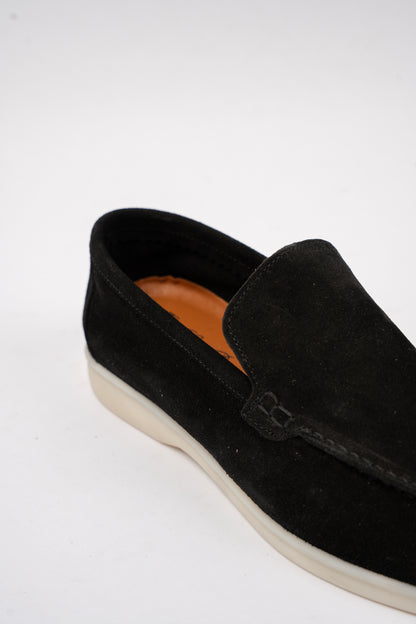 BLACK SUEDE LOAFER