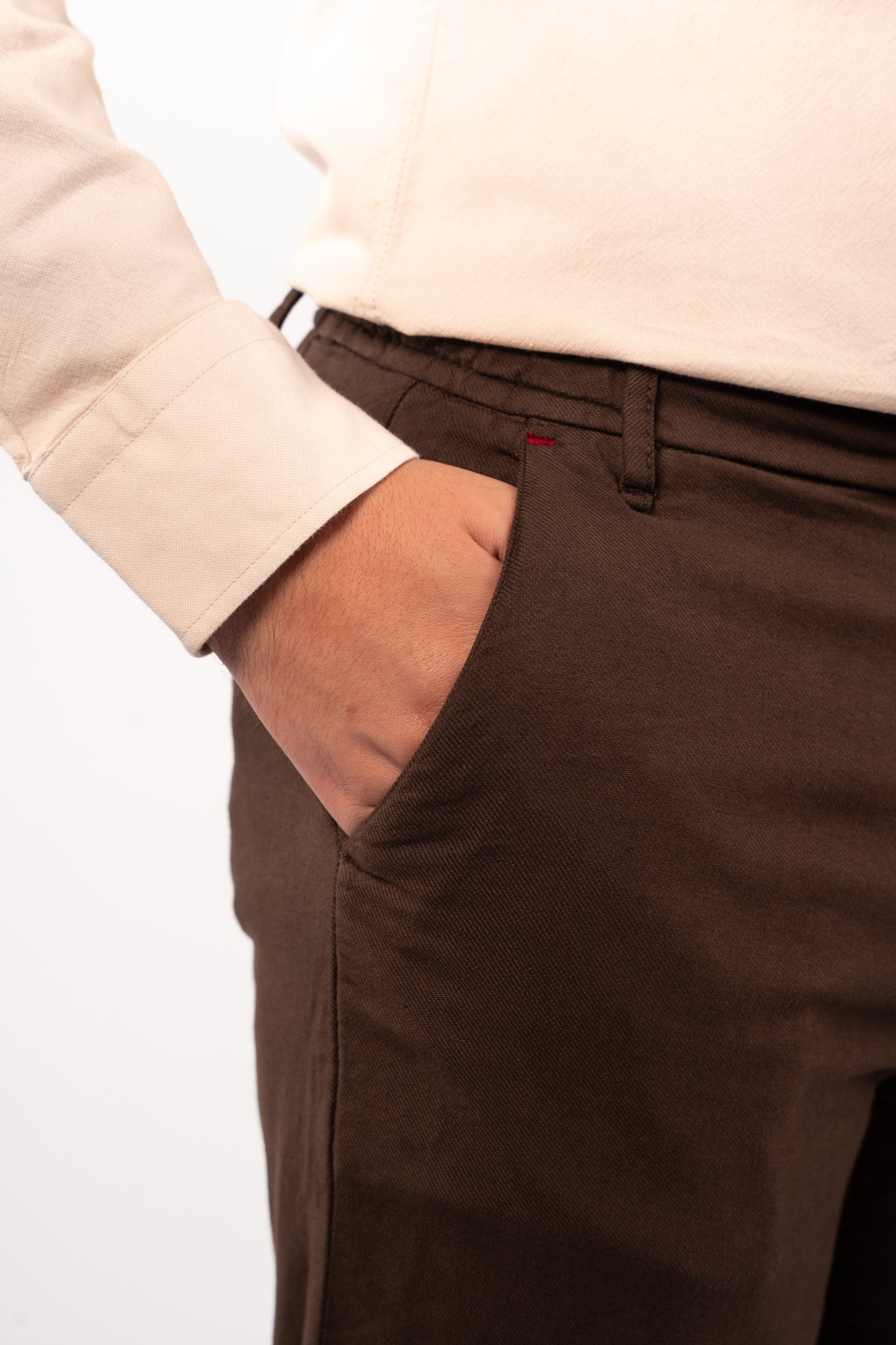 BROWN RELAXED TROUSERS