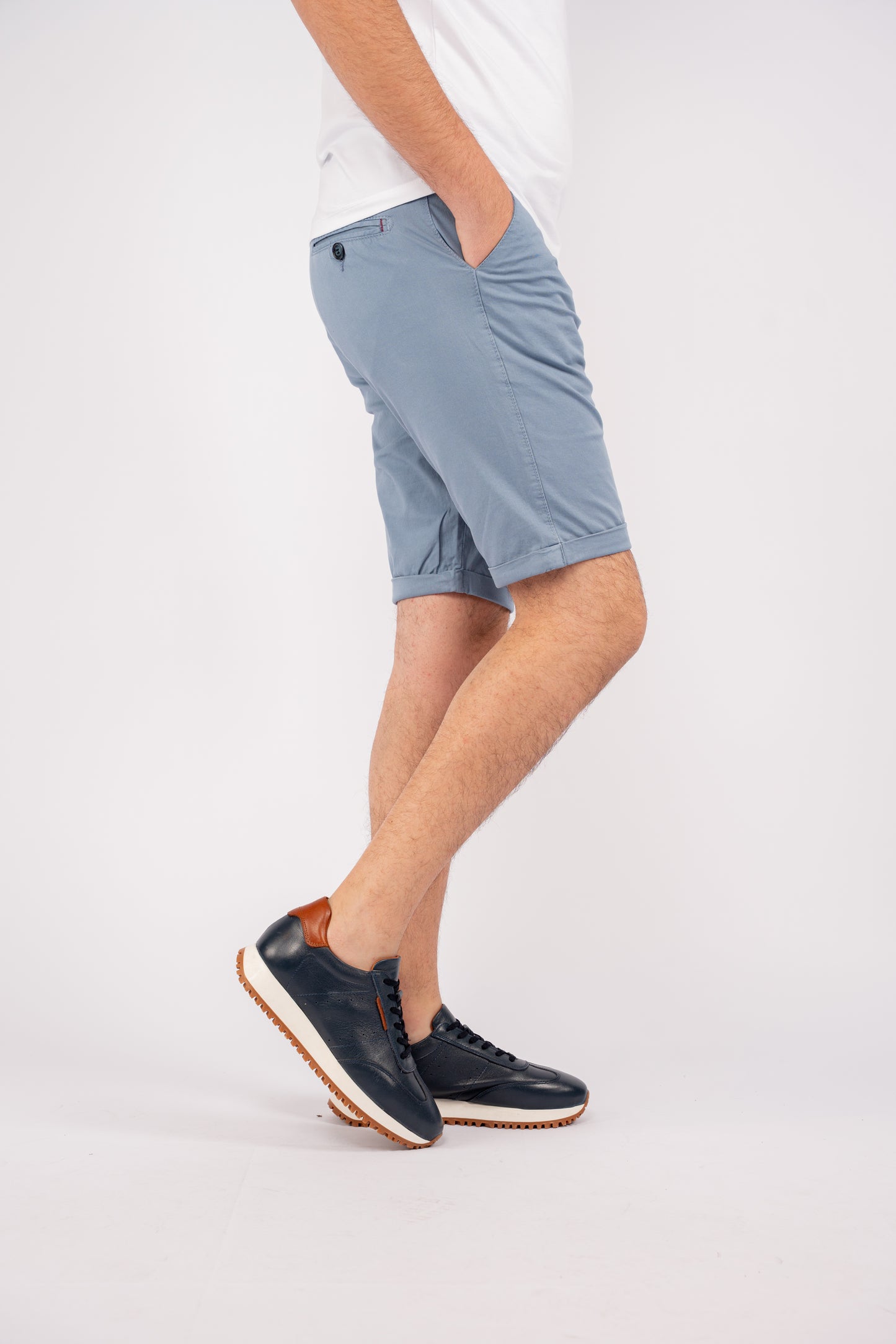 BLUE CHINO SHORT
