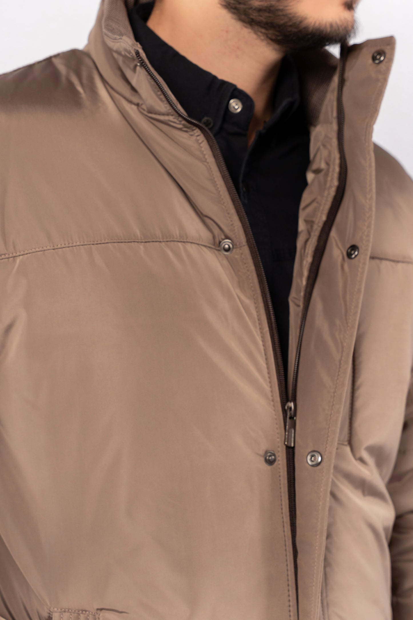 BEIGE QUILTED JACKET