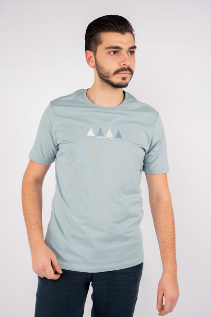 BLUE TRIANGLES TSHIRT