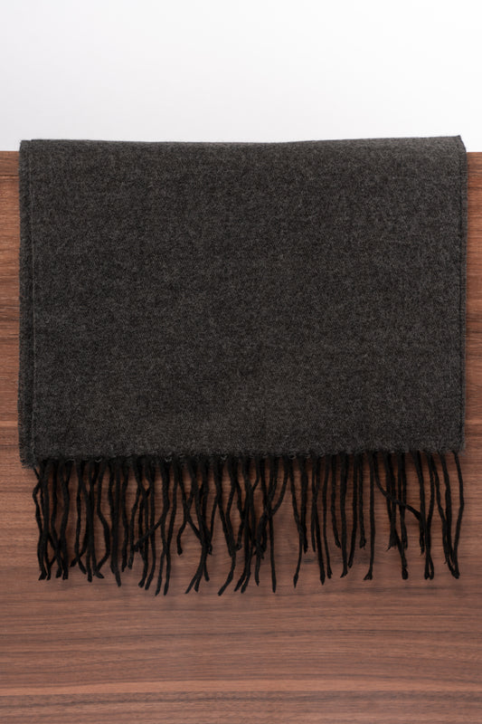GREY CASHMERE SCARF