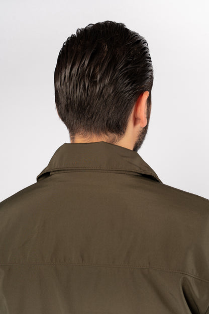 OLIVE CASUAL QUILTED JACKET