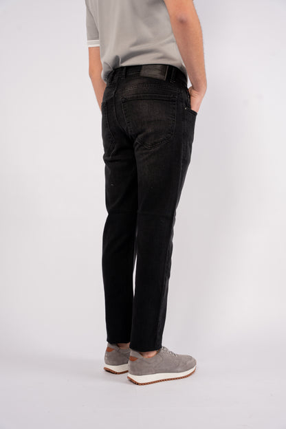 DARK GREY SLIM FIT DENIM