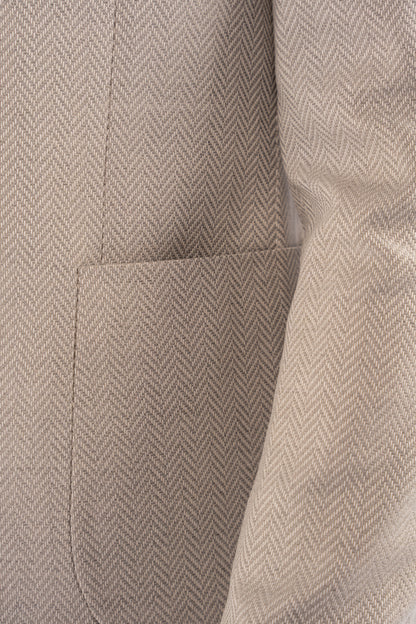 GREY ZIGZAG TEXTURE BLAZER