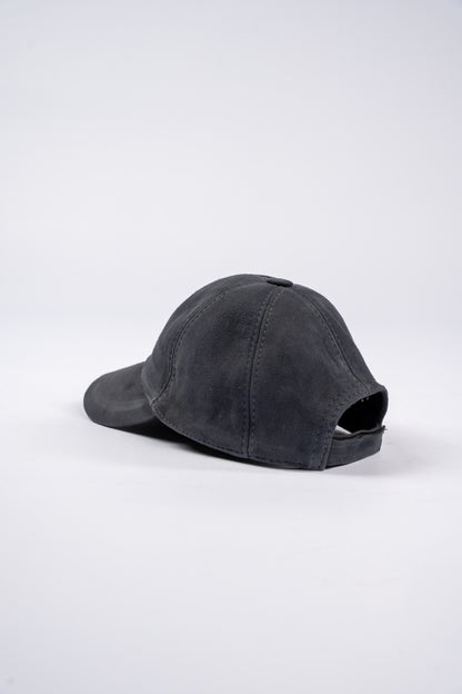 BLUE DENIM SUEDE CAP
