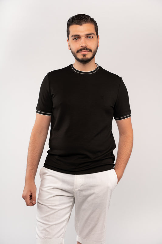 BLACK MODERN TSHIRT