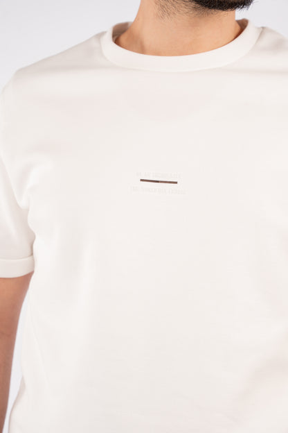 WHITE PIQUET TSHIRT