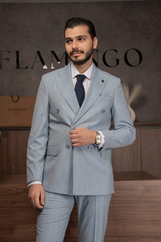 BLUE LINED DOBETTI SUIT