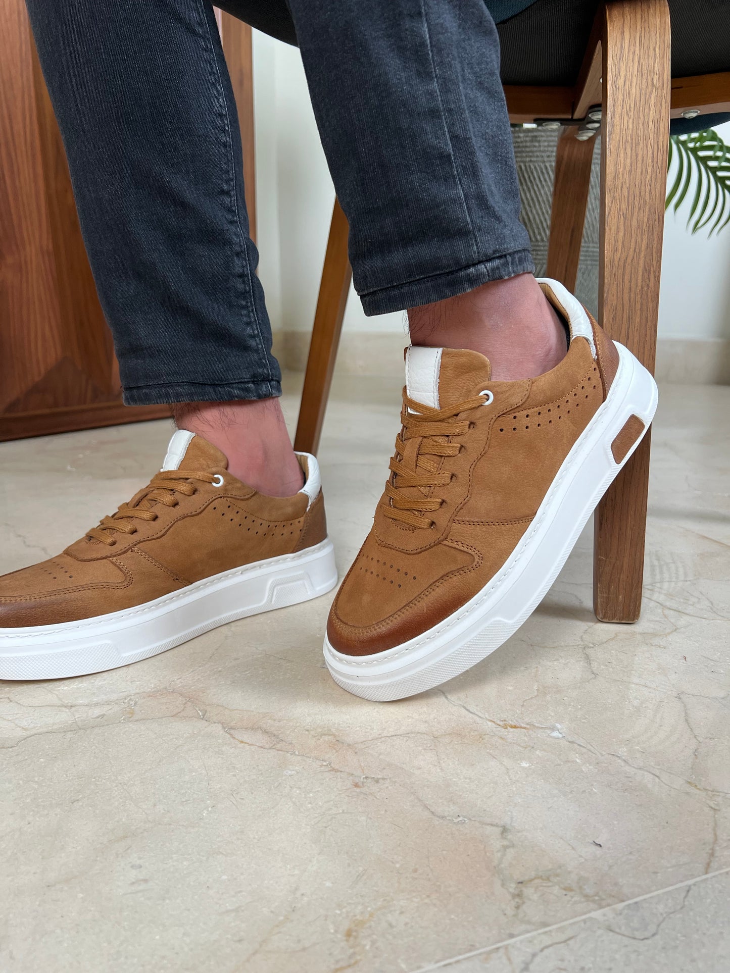 HAVANA SUEDE HIGH SOLE SNEAKER