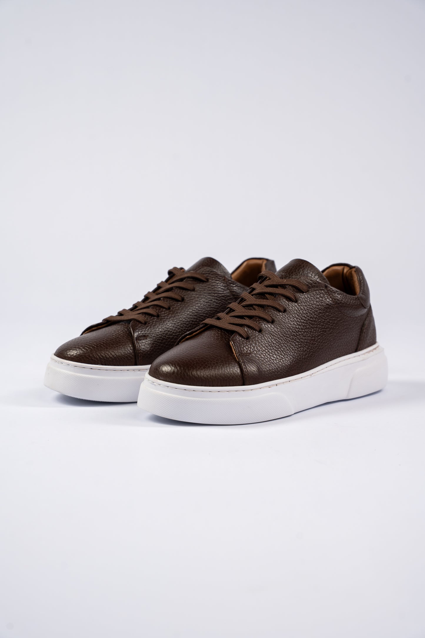 BROWN LEATHER SNEAKER