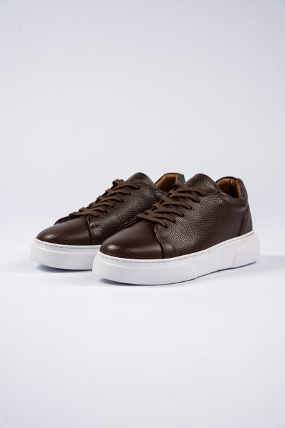 BROWN LEATHER SNEAKER