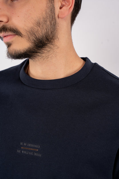 NAVY PIQUET TSHIRT