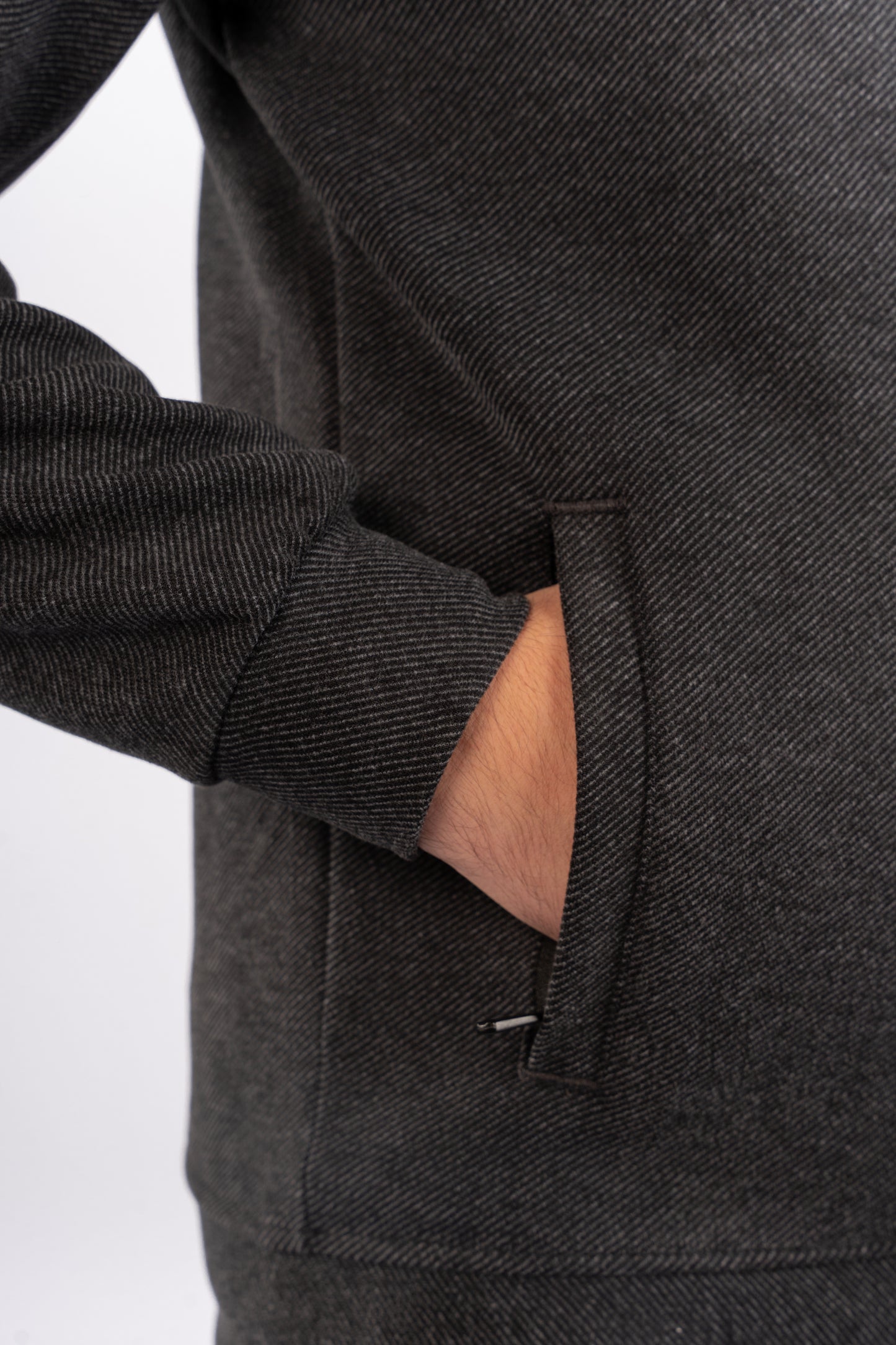 BLACK SELANIK ZIPPER JACKET