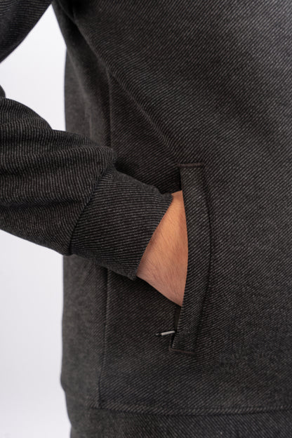 BLACK SELANIK ZIPPER JACKET