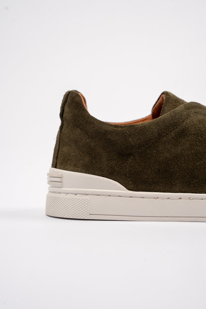 OLIVE TRIPLE X ELASTIC SNEAKER