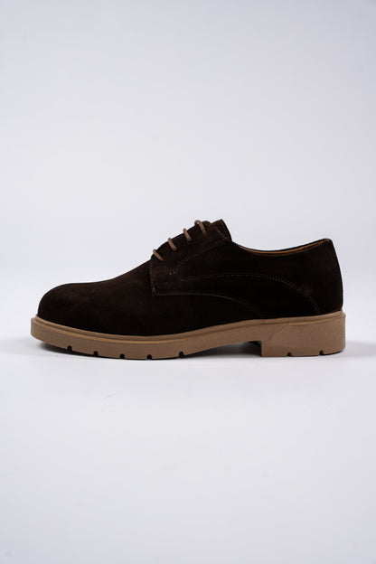 BROWN DERBY SUEDE SHOE