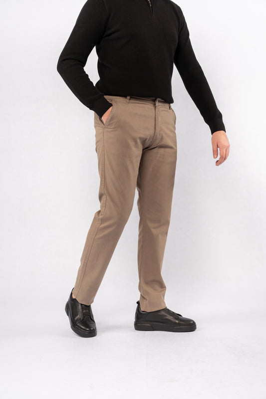 DARK BEIGE ELEGANCE CHINO PANT