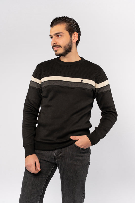 BLACK CASUAL SWEATER