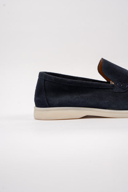NAVY SUEDE LOAFER