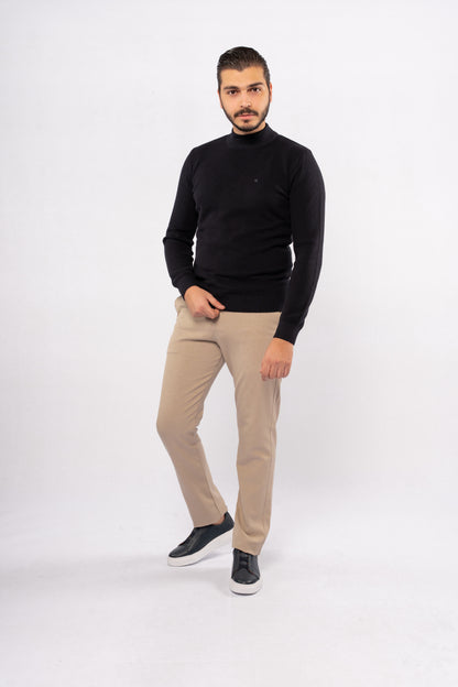 NAVY HIGHNECK SWEATER