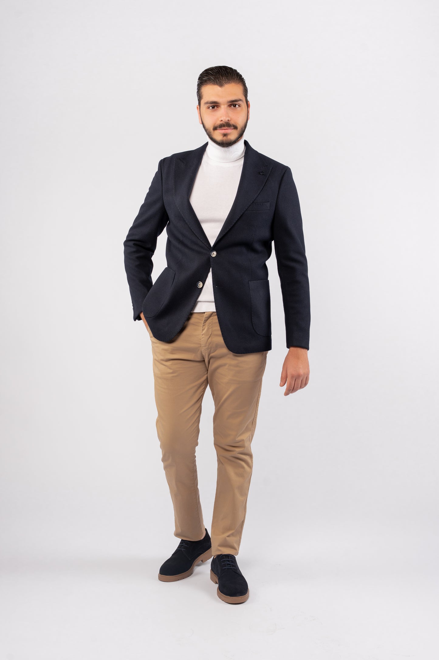 NAVY WOOL BLAZER