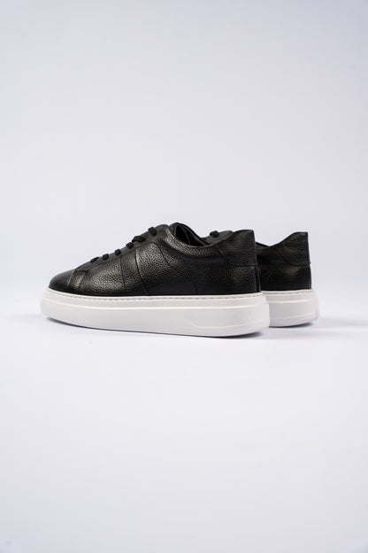 BLACK LEATHER SNEAKER