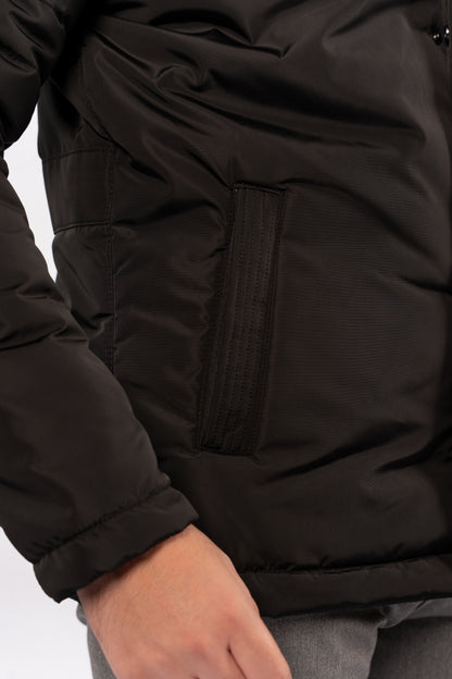 BLACK QUILTED JACKET