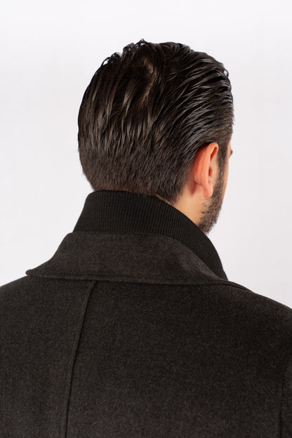 DARK GREY TIMELESS WOOL COAT