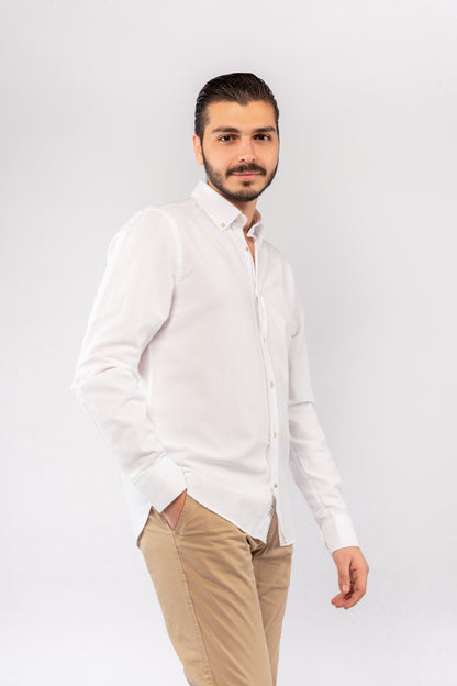 WHITE TIMELESS OXFORD SHIRT