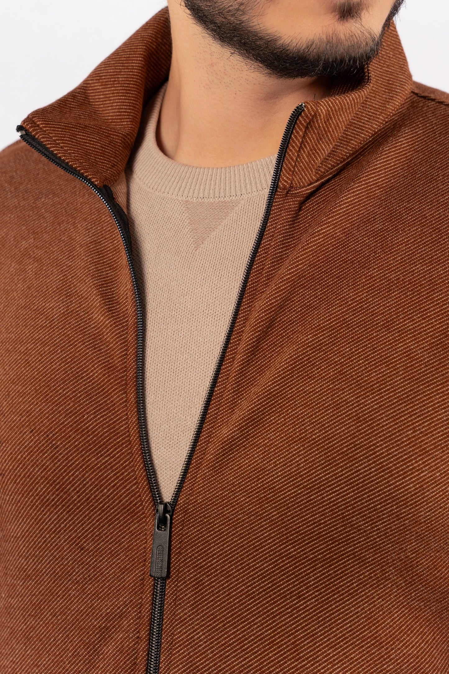 MOCHA SELANIK ZIPPER JACKET