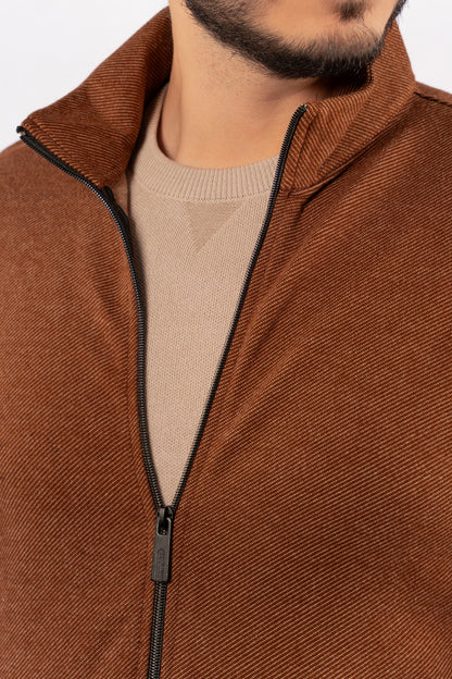MOCHA SELANIK ZIPPER JACKET