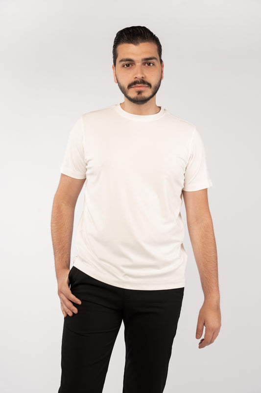 WHITE CASUAL RATON TSHIRT
