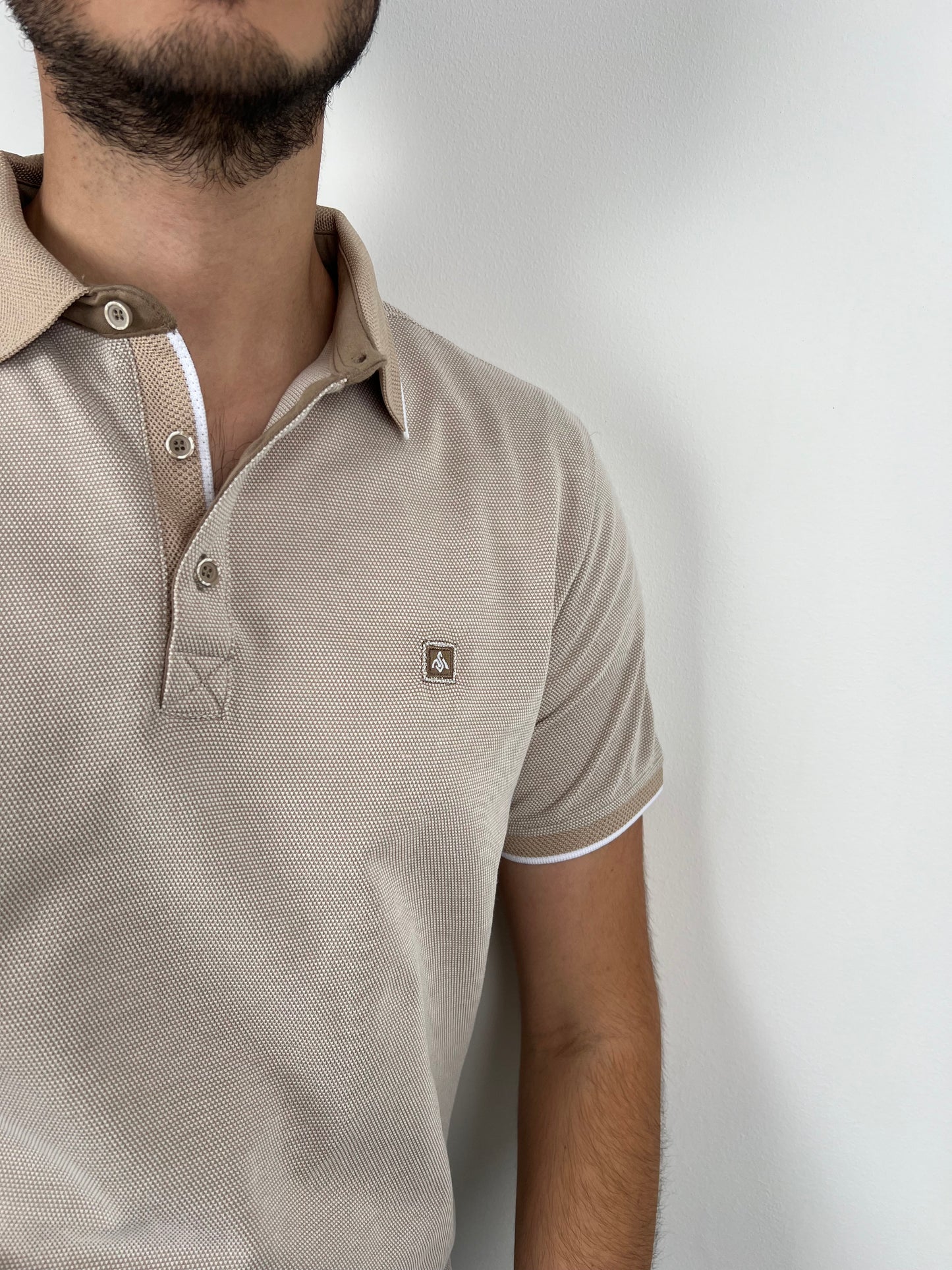 PIQUET BEIGE POLO MARCO