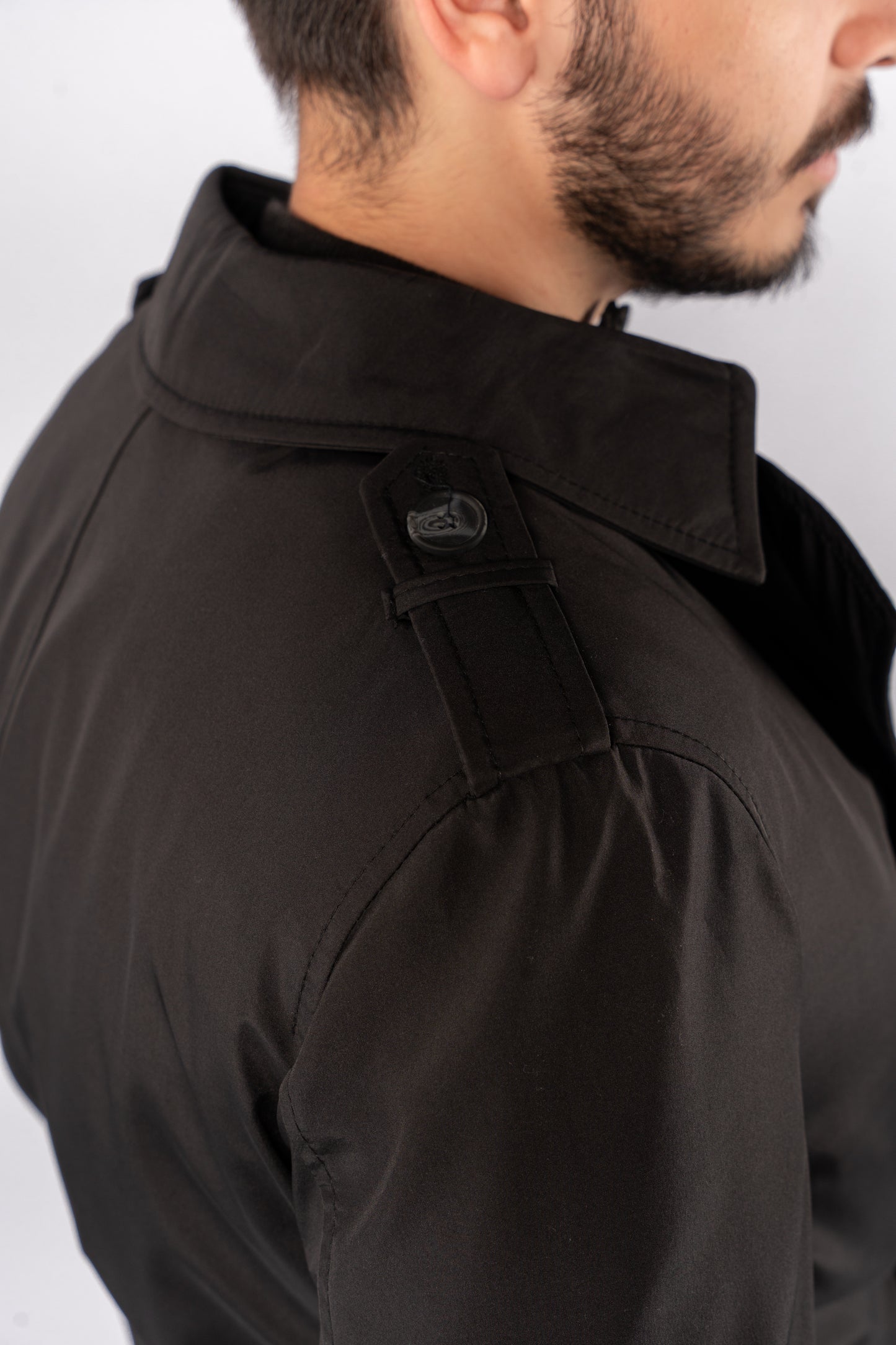 BLACK ELEGANCE TRENCH COAT