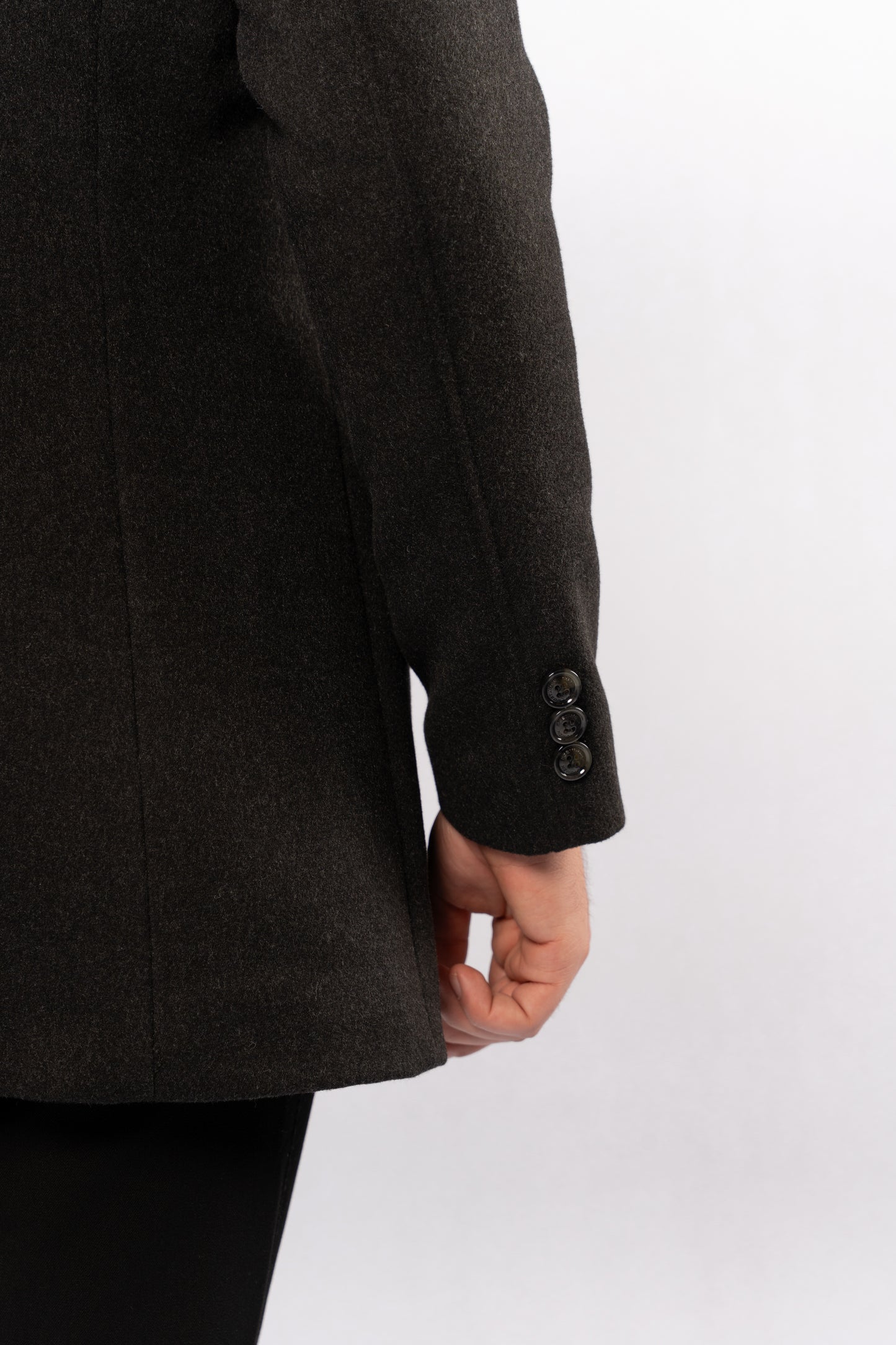 DARK GREY TIMELESS WOOL COAT