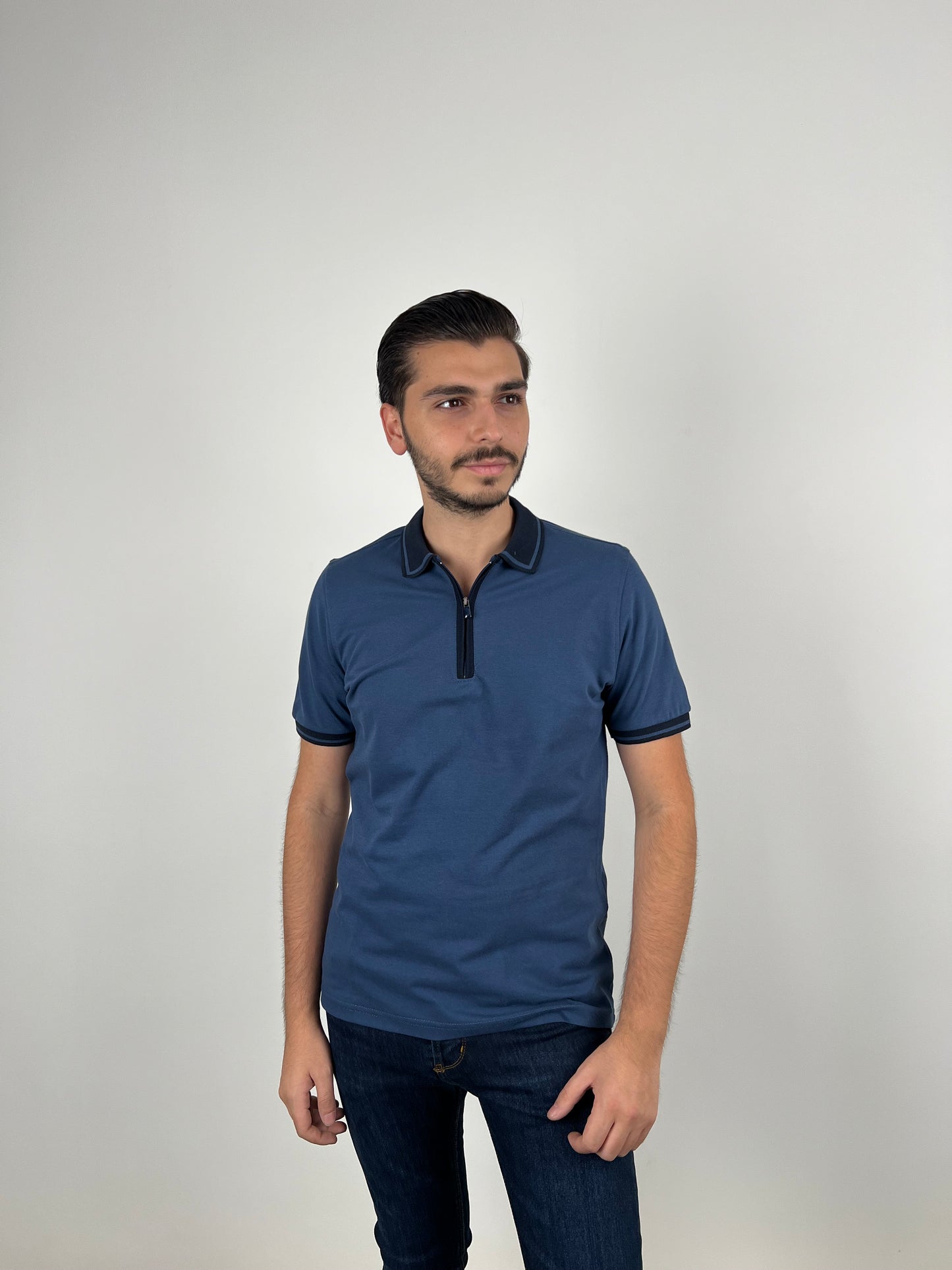 INDEGO ZIPPER POLO