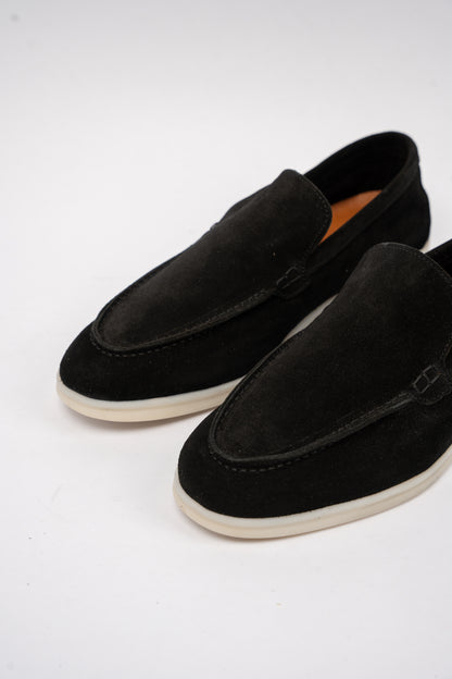 BLACK SUEDE LOAFER